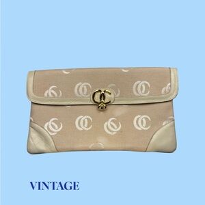 The Jackie O Canvas Clutch
